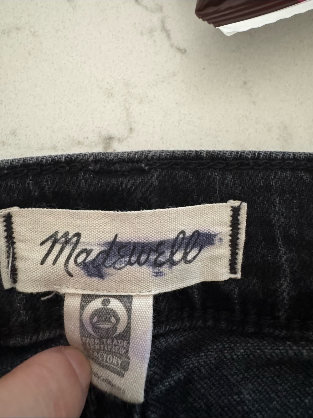 Madewell Washed Black Straight-Leg Jeans - Picture 6 of 7